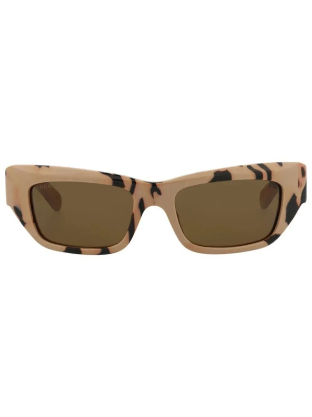 New Gucci Women's Sunglasses Cat Eye Recycled Acetate Frame Mens Havana Havana